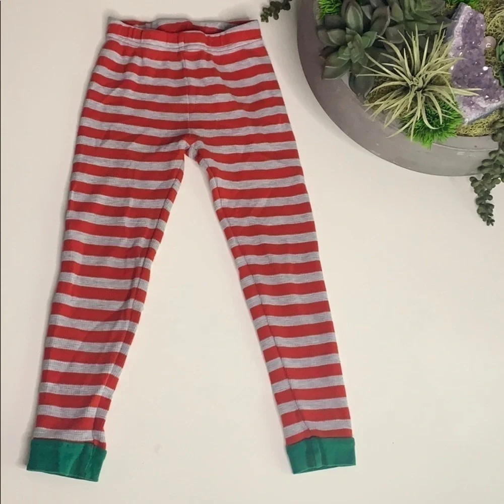 Cater’s 3T Holiday candy cane stripe thermal waffle knit pant toddler